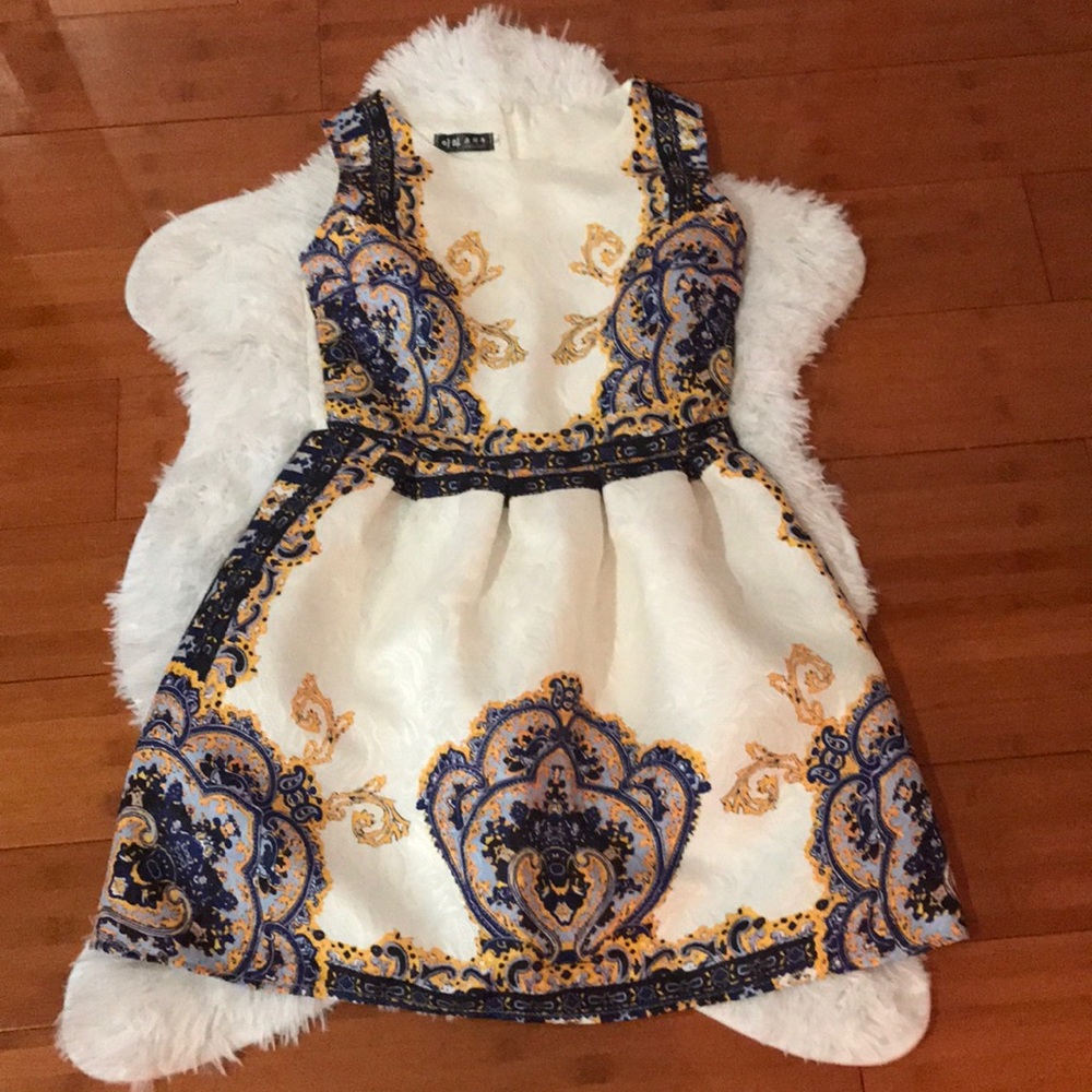 Fit and Flare Jacquard Dress NWOT - Picture 5 of 11